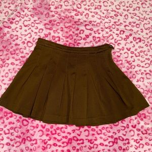 Brown preppy skirt
